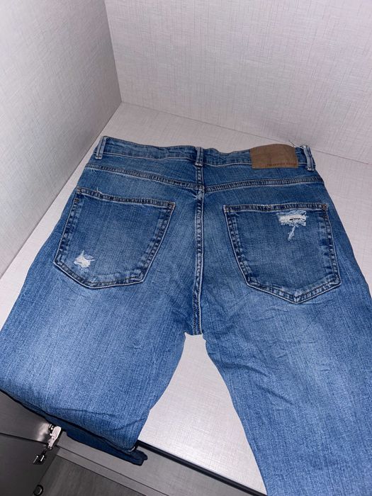 Jeans Skinny Rasgadas Pull&Bear Azul EUR 40 - Bom Estado