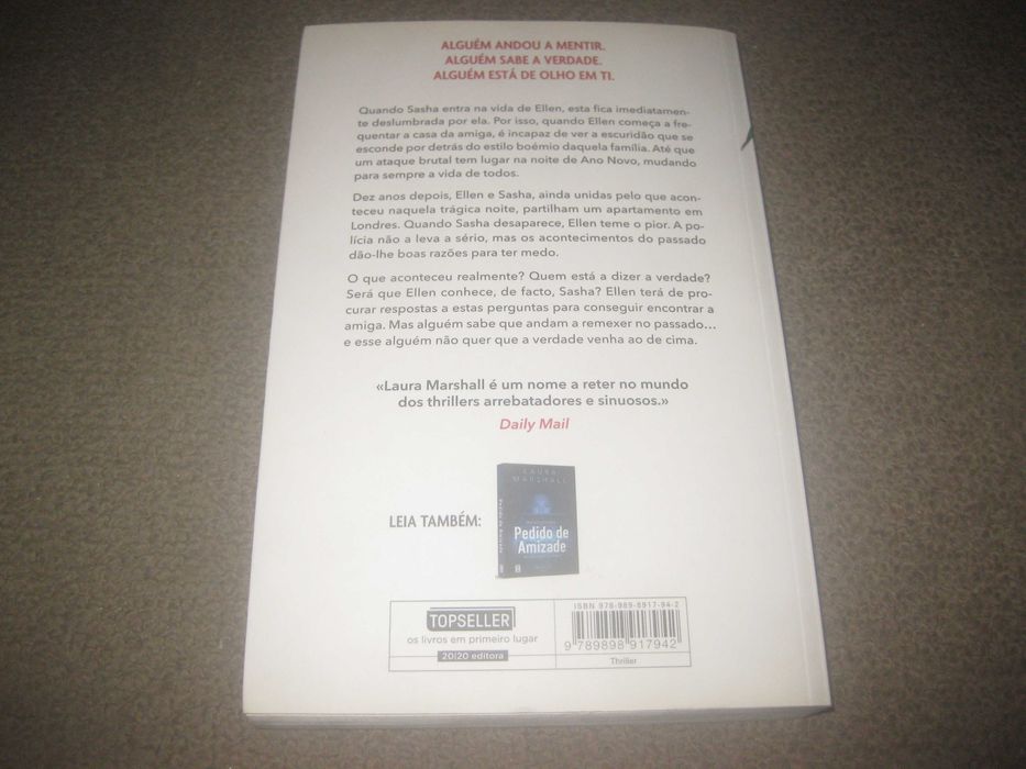 Livro "Três Pequenas Mentiras" de Laura Marshall