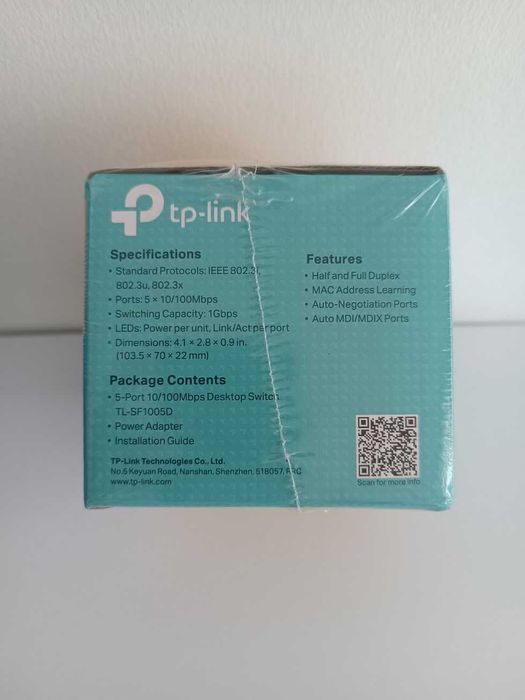 Novidade:Switch Rede TP-Link 5 Portas 10/100Mbps TL-SF1005D