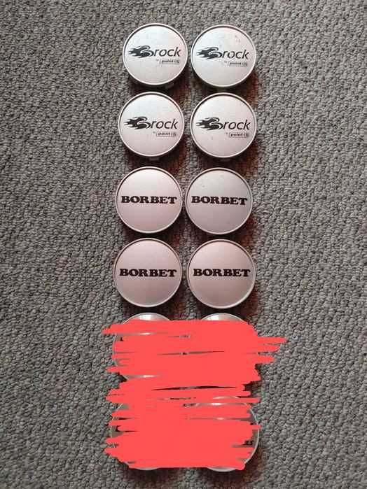 Dekielki alufelgi BORBET  Brock  68mm x 65mm B67 oryginal komplet