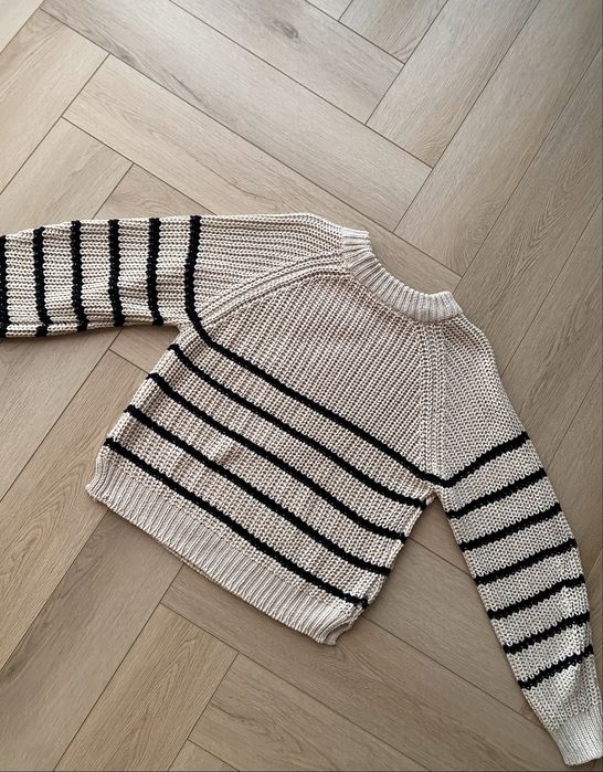 Sweter w paski H&M 36 S