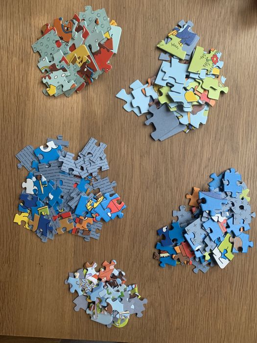 Zestaw puzzli 5 obrazków