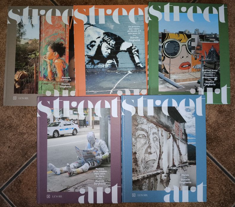 Coleção completa de 5 livros " Street Art"