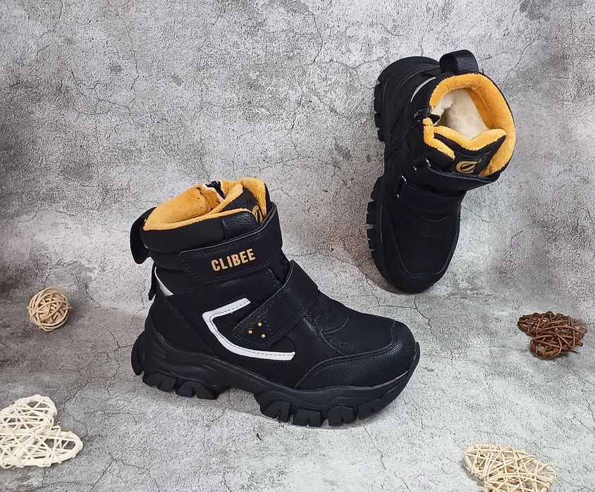 Дитячі зимові черевики Clibee для хлопчика 32 33 34 35 36 37 38 чоботи