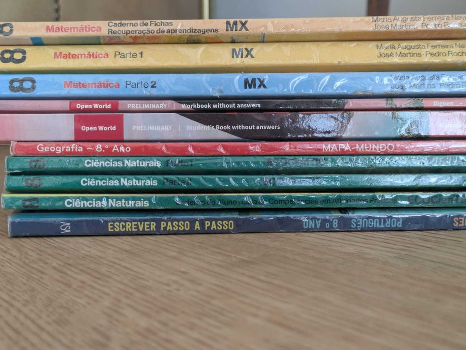 Manuais Livros escolares 8º ano