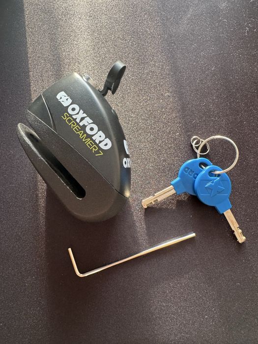 Мото/вело замок блокування гальмівного диску.  Oxford Screamer 7