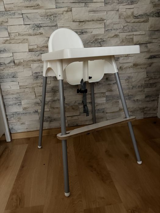Ikea antilop krzesło do karmienia z podnóżkiem