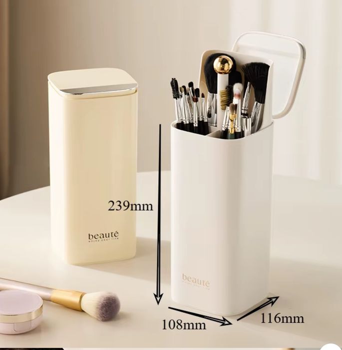 Organizer pojemnik na pędzle do makijażu zamykany NOWY
