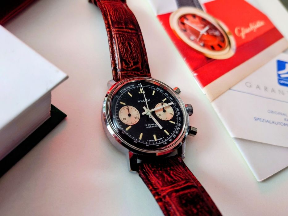 Kelek Chronograph z lat 70. Piękny stan.