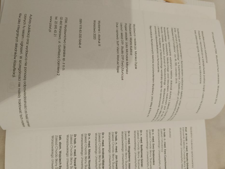 Choroby przyzębia klasyfikacja 2017