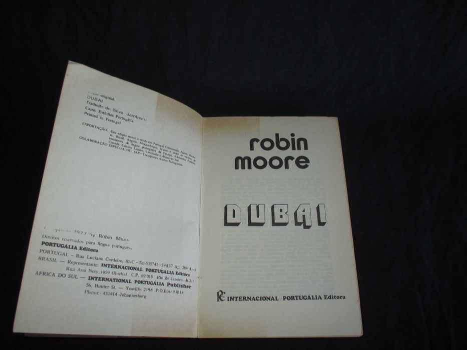 Livro Dubai Robin Moore Portugália