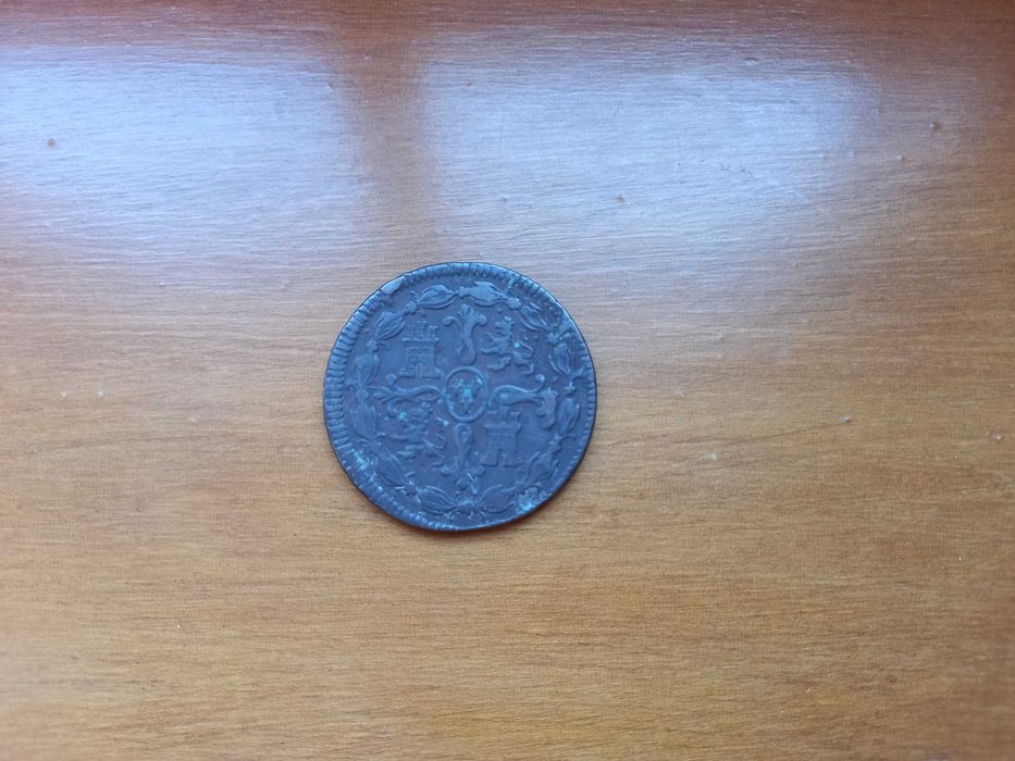 8 Maravedis de 1820 J de Espanha