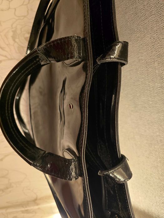 Batycki torebka shopper lakier skóra A4