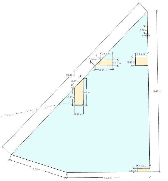 Aranguês. Garagem Interior, Piso -1, Frente à L. Cidadão, 37 m2. 1 janela a nascente e 2 a Poente