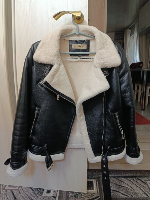 Дубленка-косуха.Легкая,Деми.Размер S.