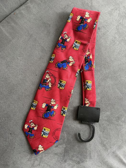Nowy czerwony krawat popeye