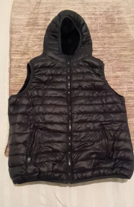 Colete acolchoado XL verde escuro- bem quente