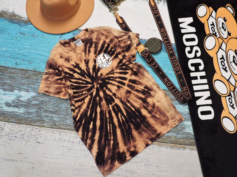 Russell Bluzka T shirt bawełna tie dye S
