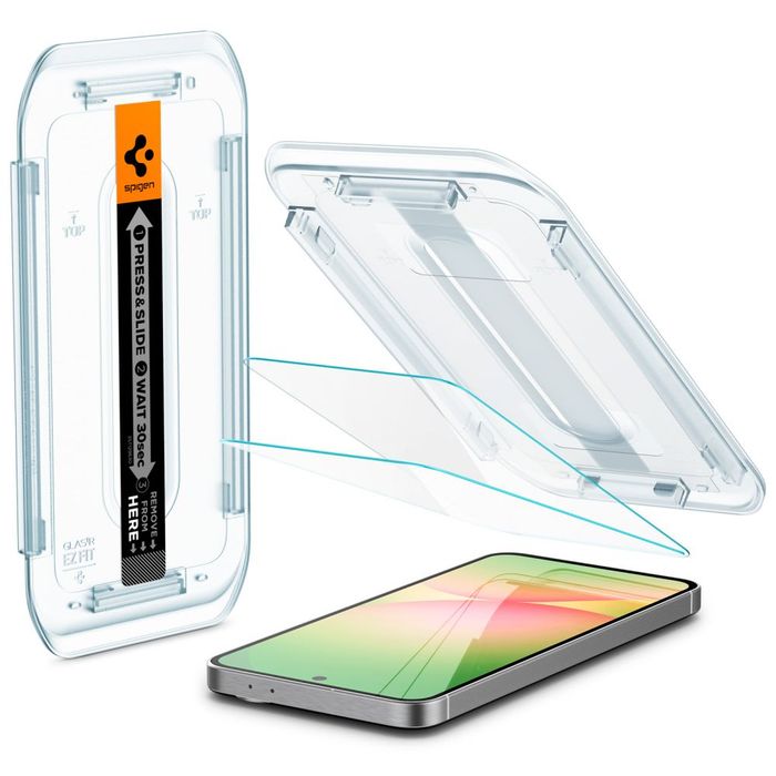 SZKŁO HARTOWANE SPIGEN GLAS.TR ”EZ FIT” 2-PACK GALAXY A56 5G / S24 FE CLEAR