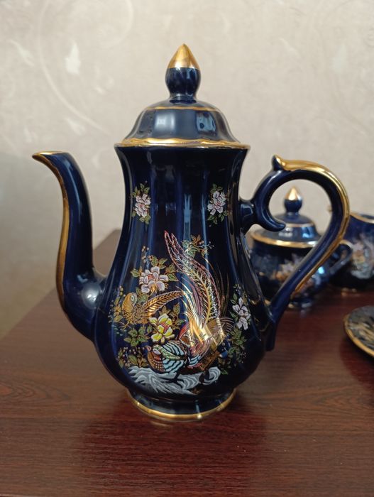 Кавовий  сервіз на 6 осіб, кобальт