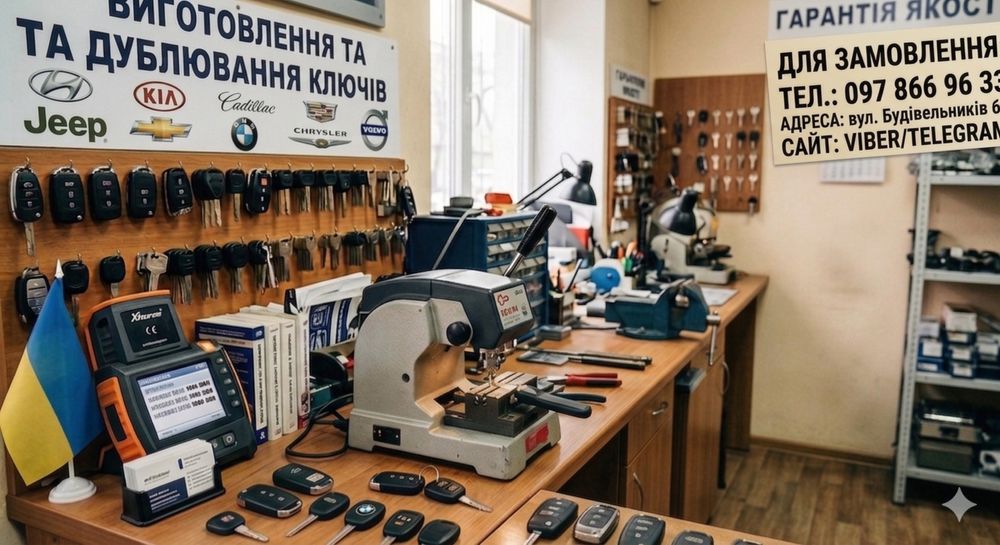 Виготовлення ключів  Hyundai Kia BMW Jeep Volvo GM FCA