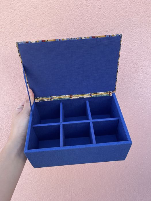 Caixa Organizadora Chás Azul