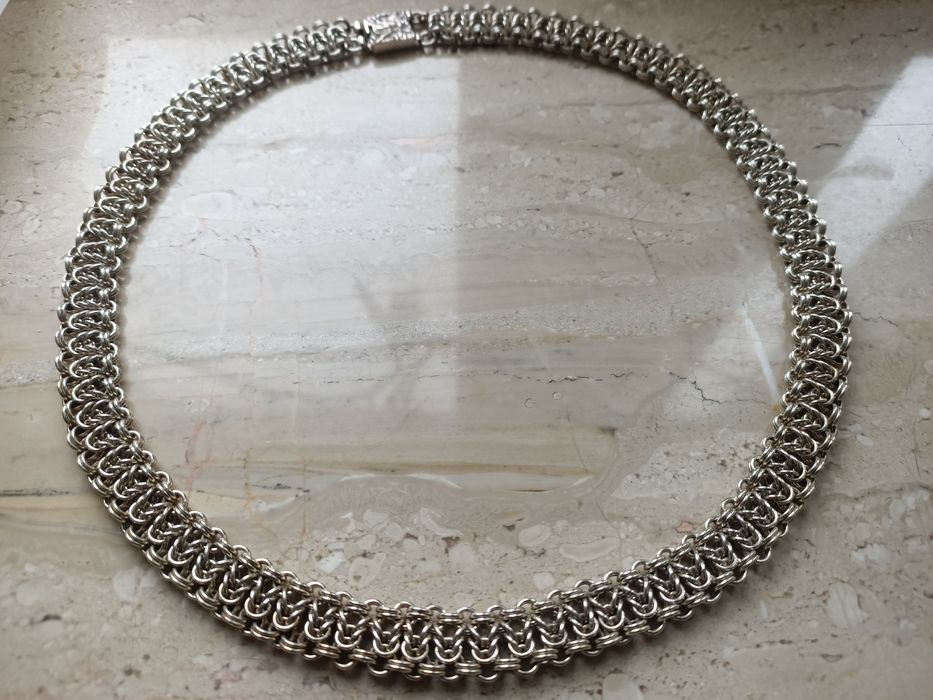 Naszyjnik kolia srebro vintage