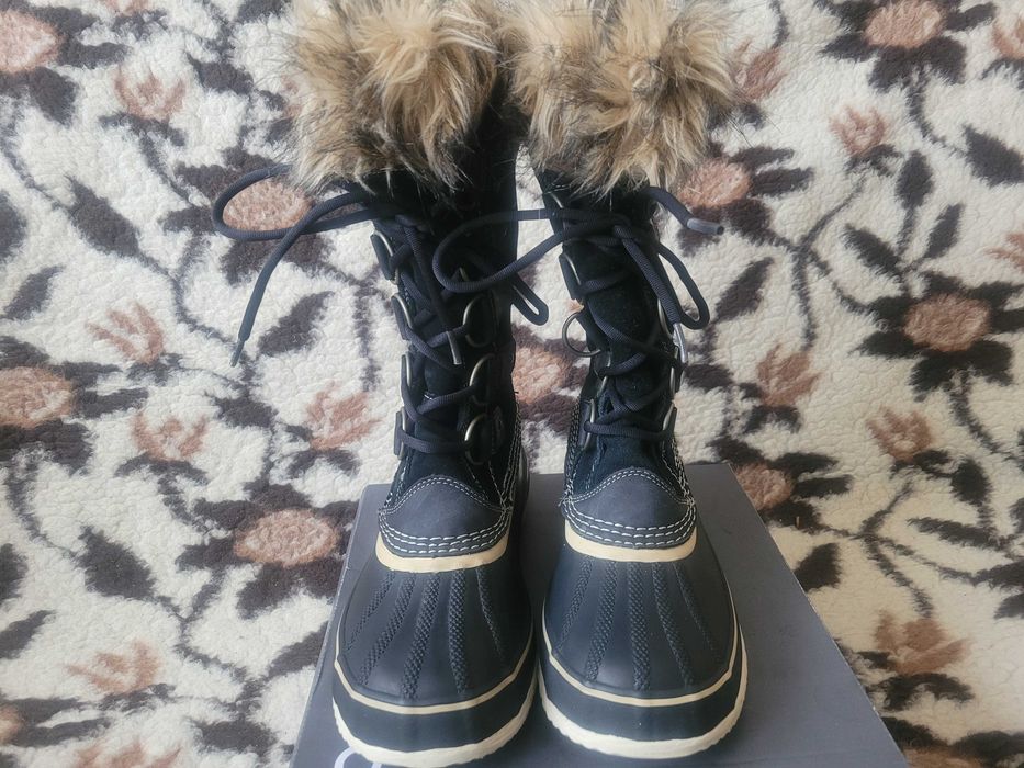 Wkstra ciepłe śniegowce Sorel Joan of Arctic r.40 wkł.25cm świetnystan