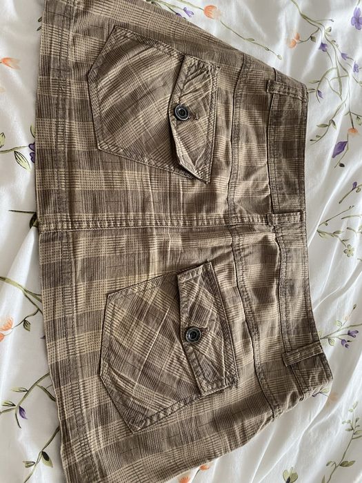 Spódnica mini w kratę r. 38/M