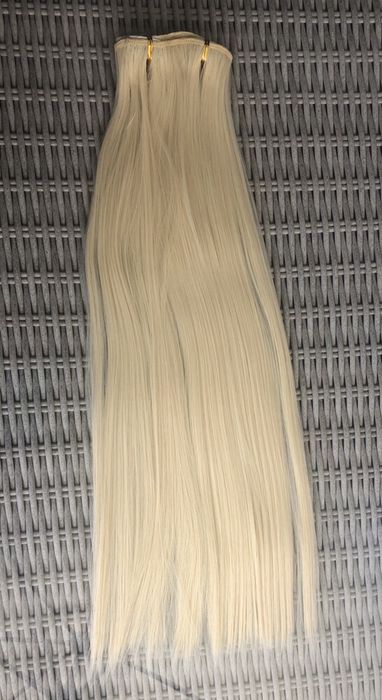 Premium Ultra włosy doczepiane jasny blond długie clip in 165.