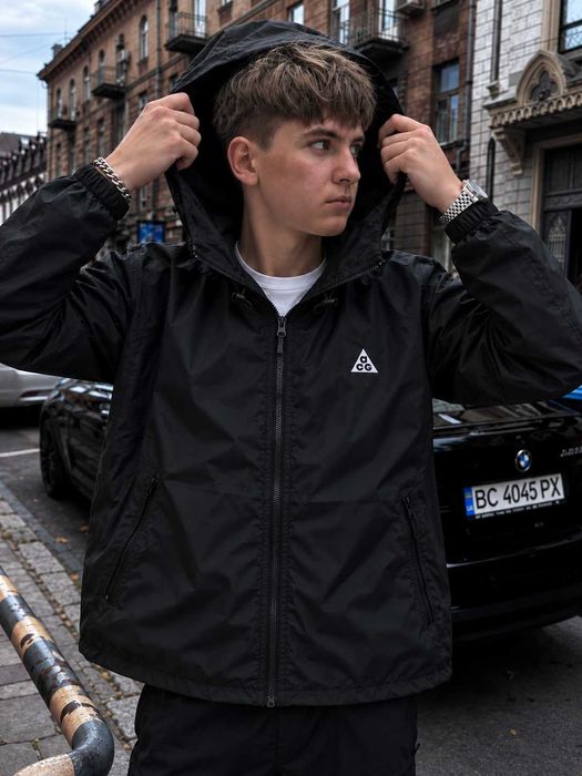 Черный Бомбер Nike Acg Goretex — Водовідштовхна Вітровка Найк Асг Гортекс