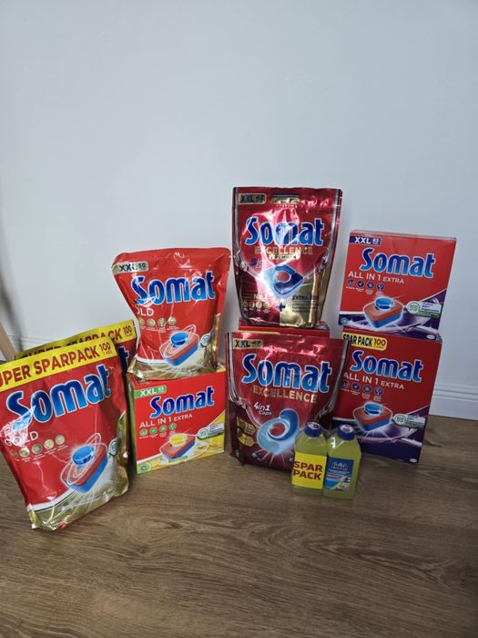Kapsułki do zmywarek Somat Różne rodzaje