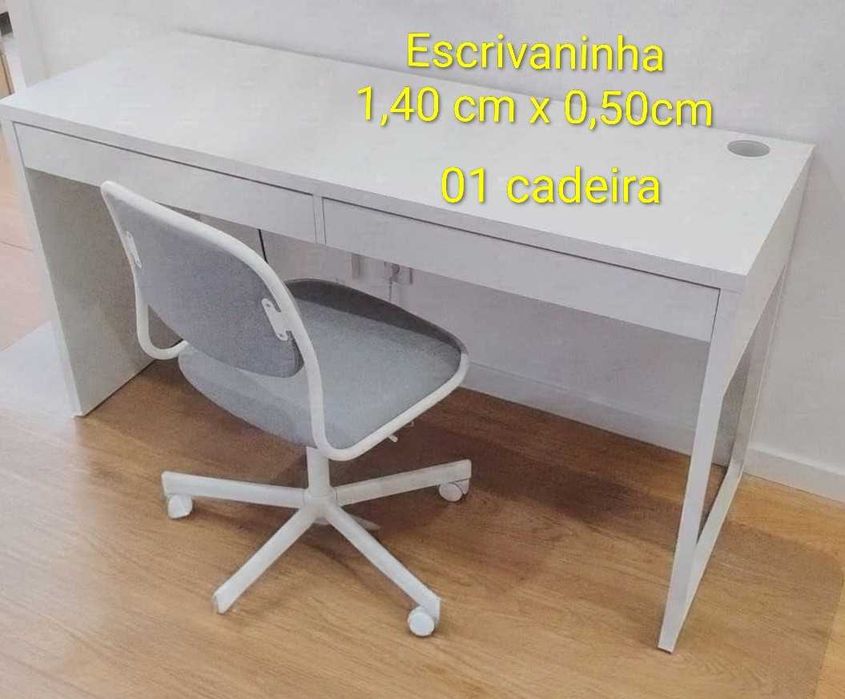 Escrivaninha e cadeira