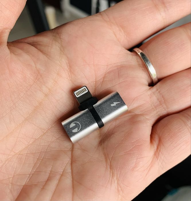 Splitter iPhone Lighntinh e Auscultadores usb c *novo*