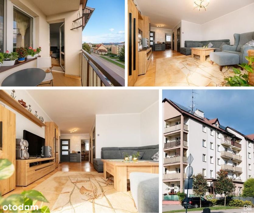 Mieszkanie 3-pokojowe 63,36 m², balkon, blok SM