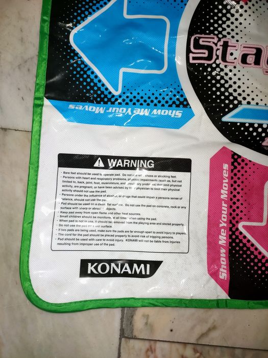 Tapete de dança oficial Konami com fio Playstation 2 PS2