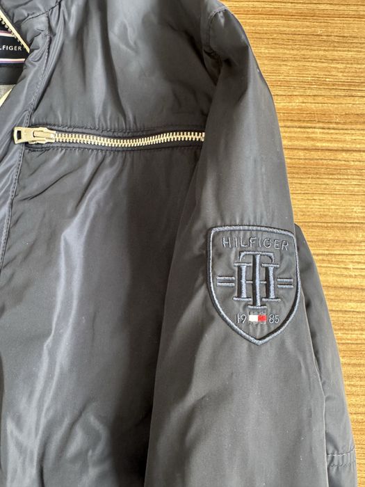 Kurtka męska Tommy Hilfiger z kapturem, granatowa, rozmiar S