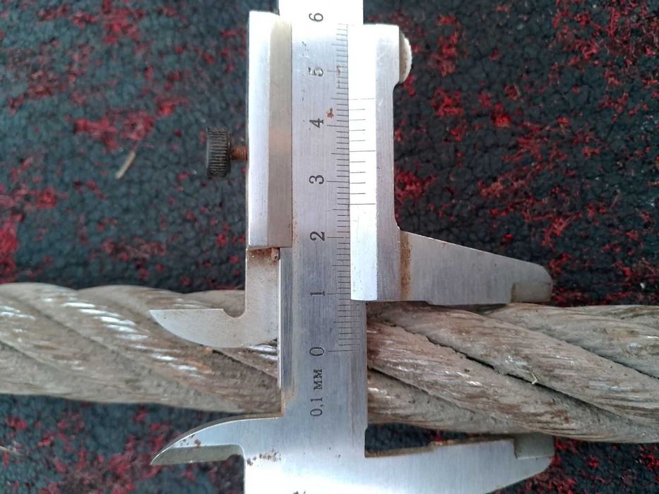 Трос стальной буксировочный 25,5 мм. 8 метров.