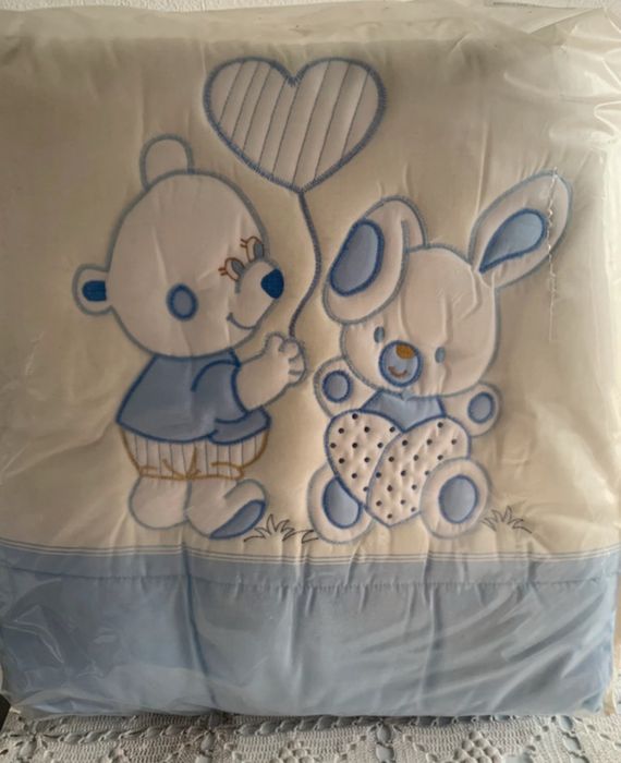 Edredão + resguardo bebé cama de grades / berço