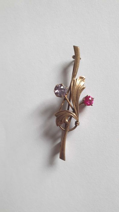 Срібні брошки  з натуральним камінням, 1956-1957 рік, антикваріат