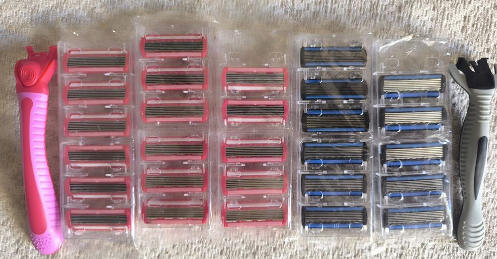 Golarki, maszynki, wkłady 6 ostrzy .