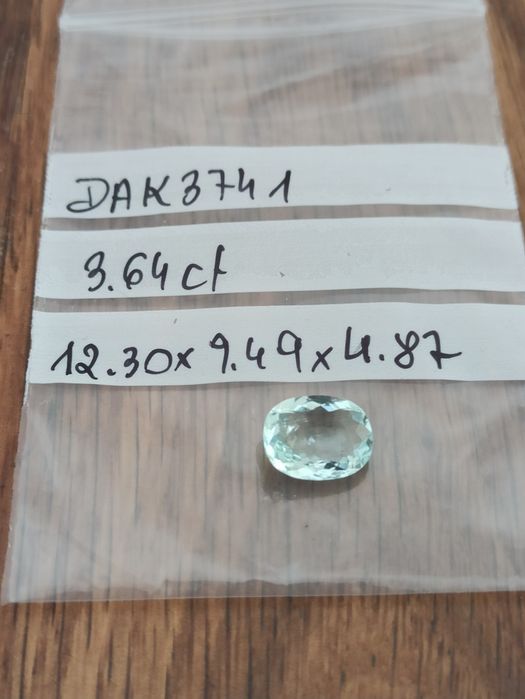 Akwamaryn naturalny 3.64 ct