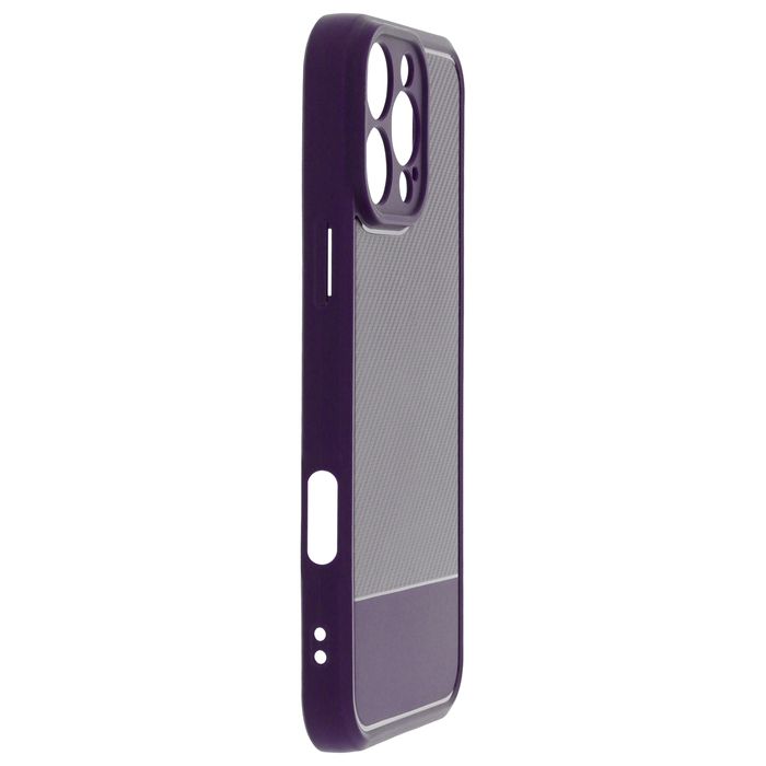 Nakładka Simple Carbon do iPhone 16 Pro Max 6,9" fioletowa