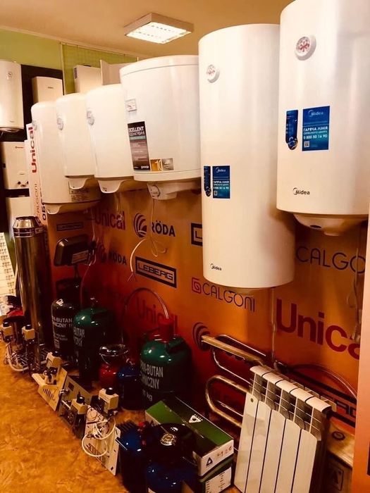 Водонагрівачи бойлери ТМ "Ariston"  "Atlantic"  "Gorenje" "Midea" "Röda""Round", "Superlux", "Tesy"