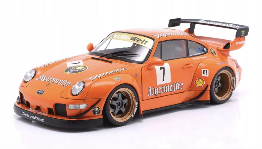 Solido Porsche 911 993  RWB  Jagermeister 1/18