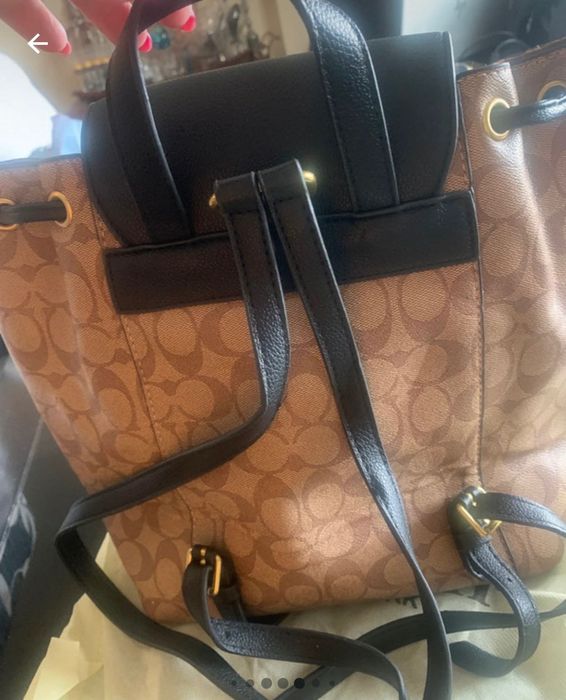 Mochila Coach castanha