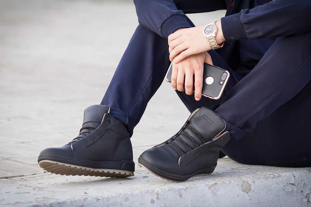 Зимние мужские ботинки ECCO Sneakers - РАСПРОДАЖА