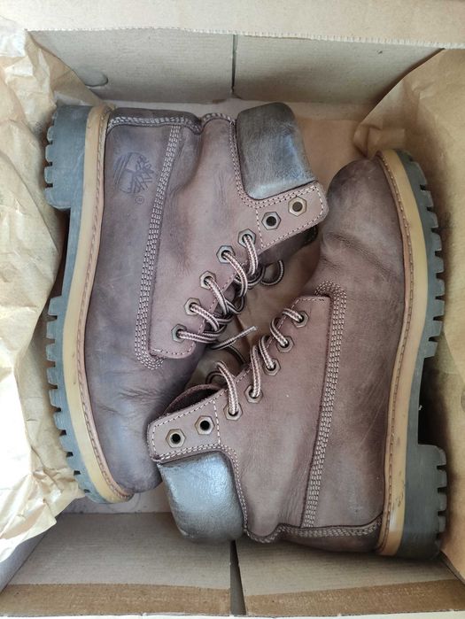 Botas castanhas Timberland unisexo, de montanha, nº 36