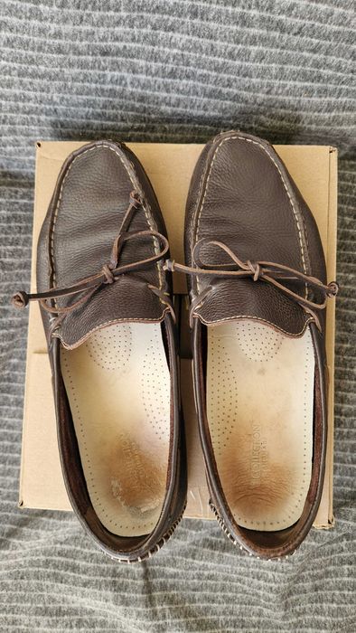 Męskie skórzane mokasyny (drivery) TJ COLLECTION