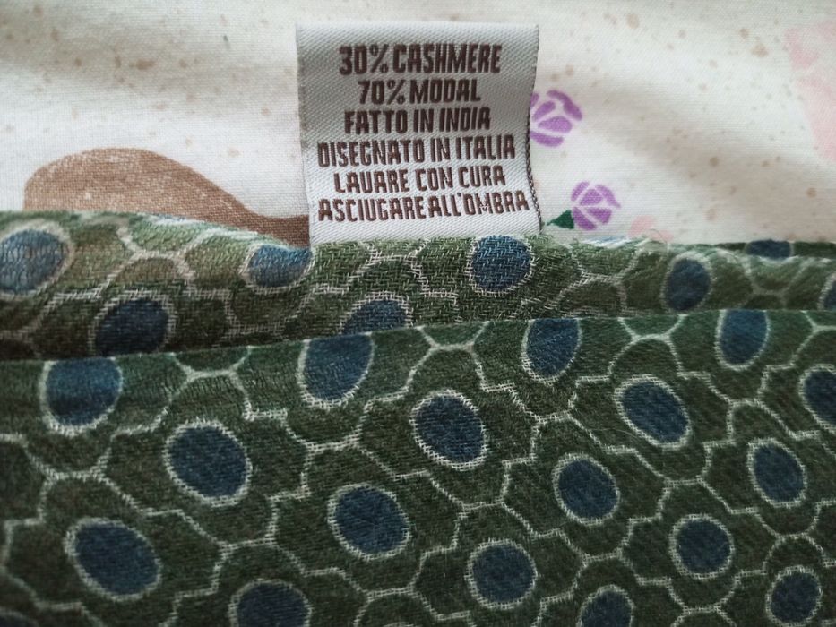 Чоловічий шарф кашемір 30% / modal 70%, італійський дизайн